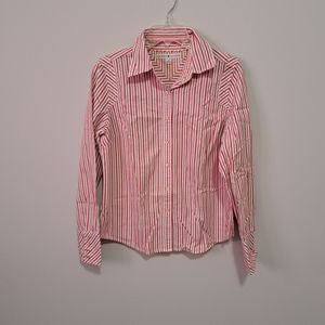 TOMMY HILLFIGER Button Down Shirt Red Whit…